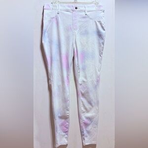 Time and Tru White and Purple Jeggings